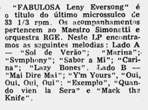 1961 ley eversong